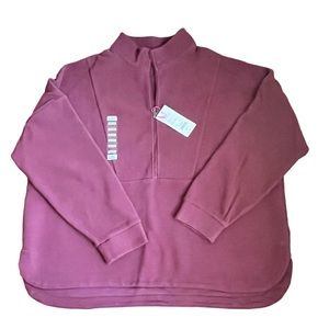 NWT • Shambhala 3/4 Zip Pullover